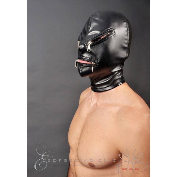 Купи ОГРАНИЧАВАЩА BDSM КАЧУЛКА С ЦИПОВЕ НА ОЧИТЕ И УСТАТА ПРЕДЛАГАНА ОТ SexOutlet.bg BDSM Фетиш - ОГРАНИЧАВАЩА BDSM КАЧУЛКА С ЦИПОВЕ НА ОЧИТЕ И УСТАТА ПРЕДЛАГАНА ОТ SexOutlet.bg